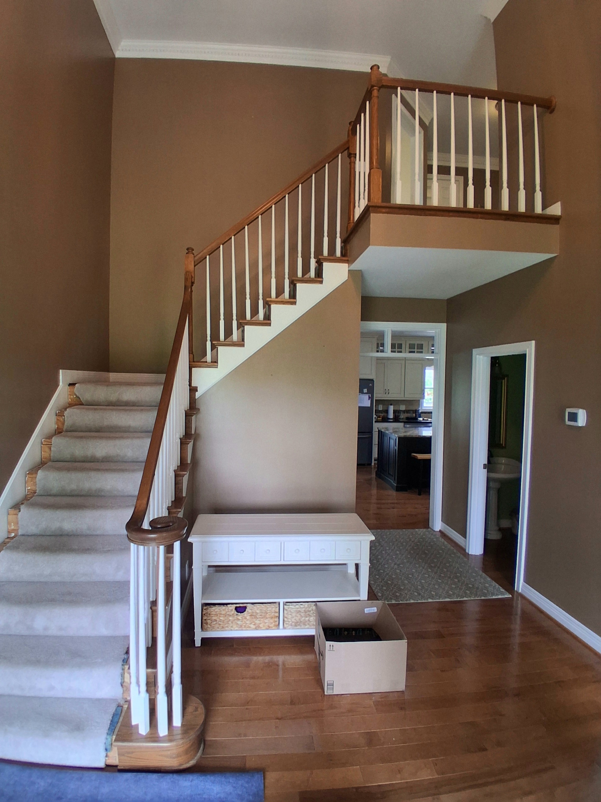 Staircase rails — before
