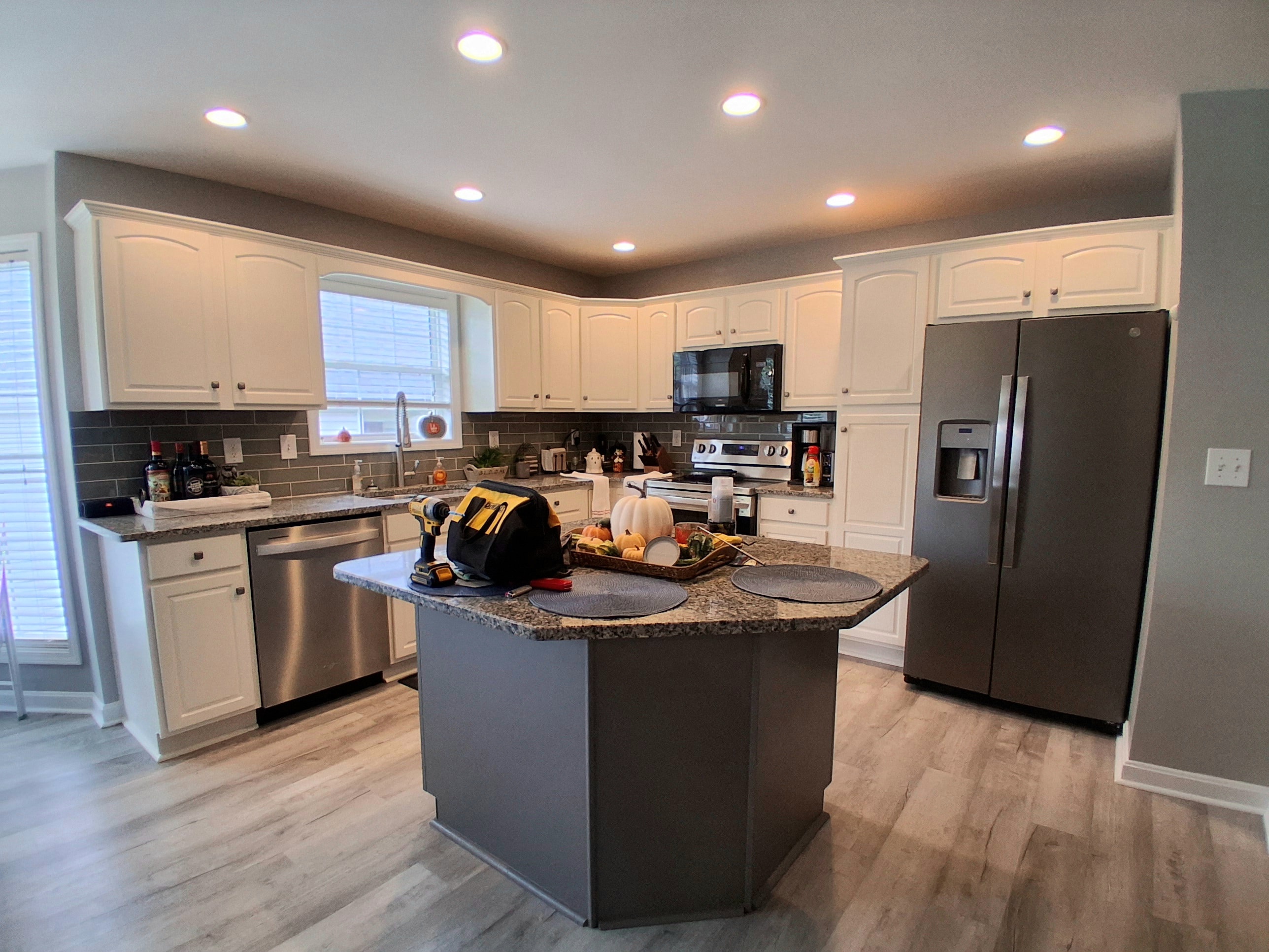 Kitchen Cabinet project — after