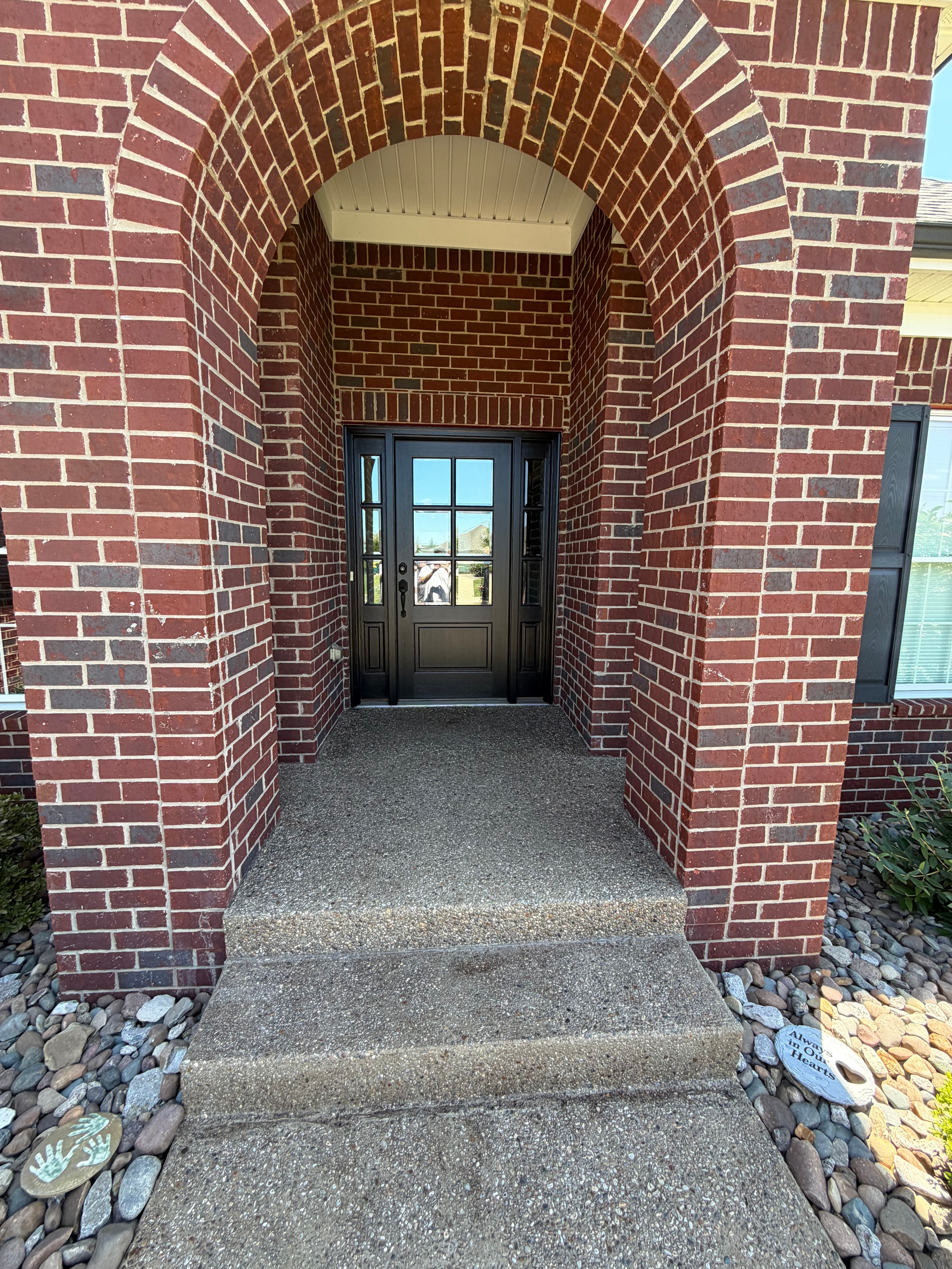 Front door project — after