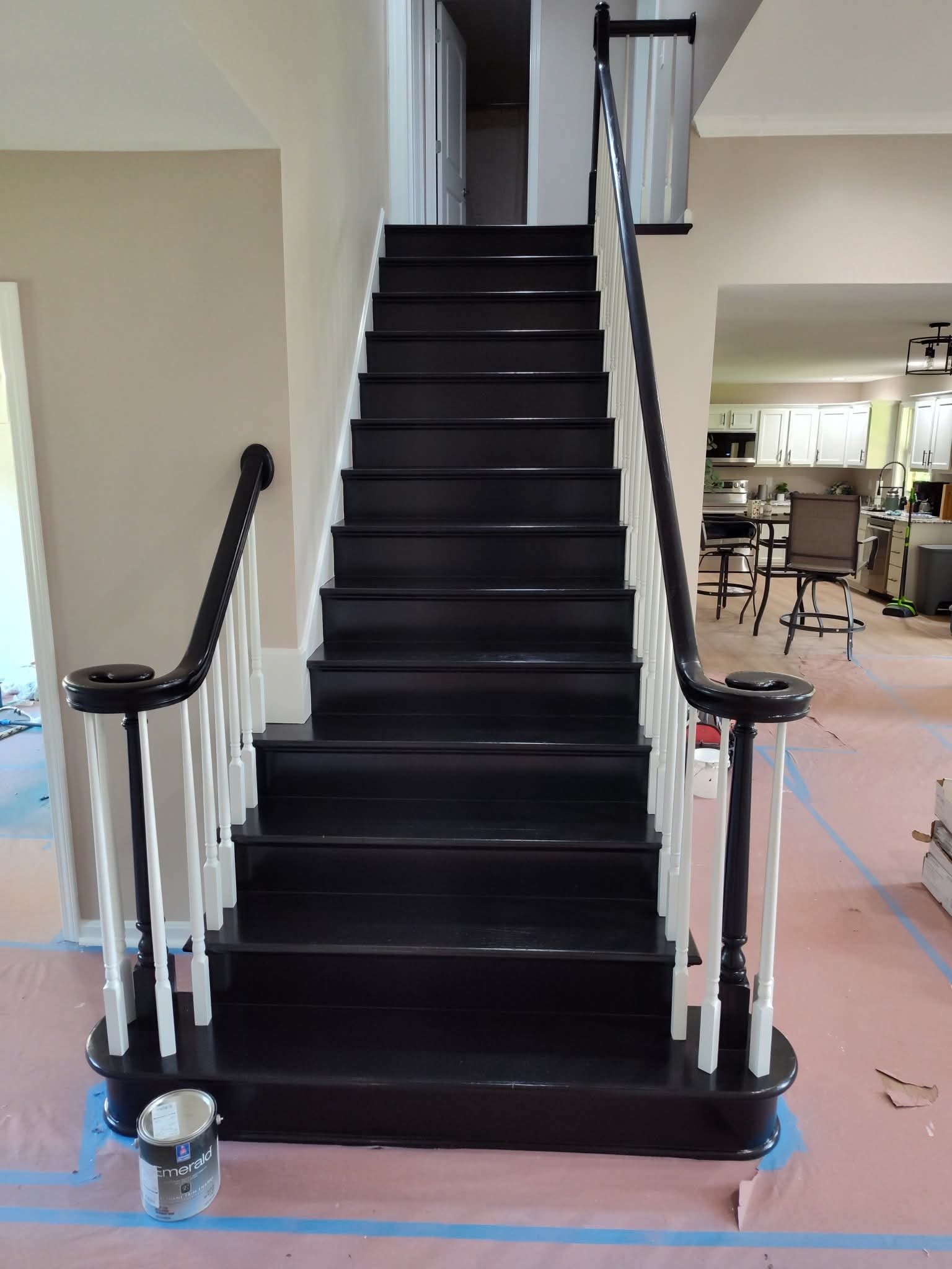 Staircase restoration Repaint — after